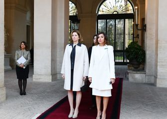 Prezident İlham Əliyevin Romada rəsmi qarşılanma mərasimi olub