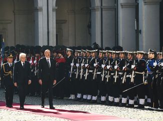 Prezident İlham Əliyevin Romada rəsmi qarşılanma mərasimi olub