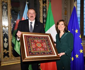 Azərbaycan Prezidenti İlham Əliyev İtaliya Senatının Sədri ilə görüşüb