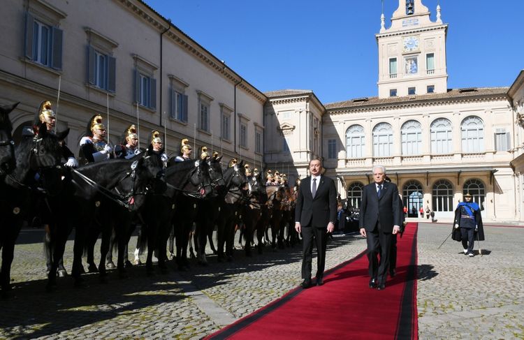 Official seeing-off ceremony was held for President Ilham Aliyev in Rome
