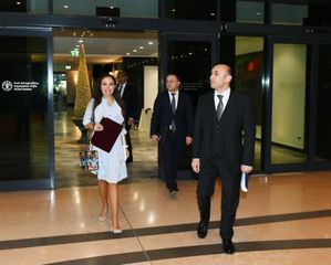 Heydər Əliyev Fondunun vitse-prezidenti Leyla Əliyeva Romada FAO-nun yeni baş direktoru ilə görüşüb