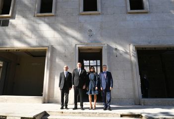 Prezident İlham Əliyev və Mehriban Əliyeva Romada Azərbaycan Mədəniyyət Mərkəzi üçün nəzərdə tutulan bina ilə tanış olublar