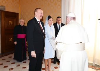 Prezident İlham Əliyev Vatikanda Papa Fransisk ilə görüşüb - YENİLƏNİB