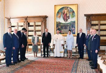 Prezident İlham Əliyev Vatikanda Papa Fransisk ilə görüşüb - YENİLƏNİB