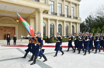 Rəcəb Tayyib Ərdoğanın rəsmi qarşılanma mərasimi olub