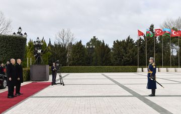 Rəcəb Tayyib Ərdoğanın rəsmi qarşılanma mərasimi olub