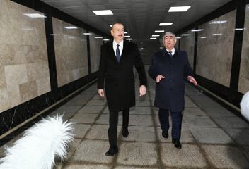 Prezident İlham Əliyev Bakıda yeraltı piyada keçidinin açılışında iştirak edib - YENİLƏNİB