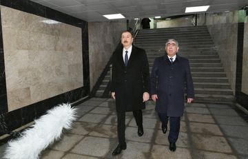 Prezident İlham Əliyev Bakıda yeraltı piyada keçidinin açılışında iştirak edib - YENİLƏNİB