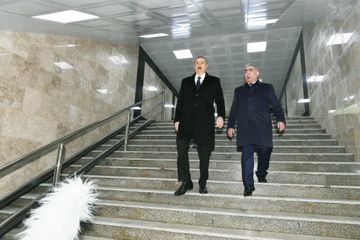 Prezident İlham Əliyev Bakıda yeraltı piyada keçidinin açılışında iştirak edib - YENİLƏNİB