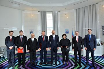 Əbülfəs Qarayev Türkiyə Mədəniyyət və Turizm Nazirliyinin nümayəndə heyəti ilə görüşüb