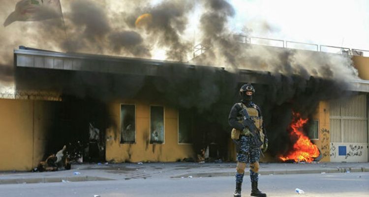 СМИ сообщили о минометном обстреле посольства США в Багдаде