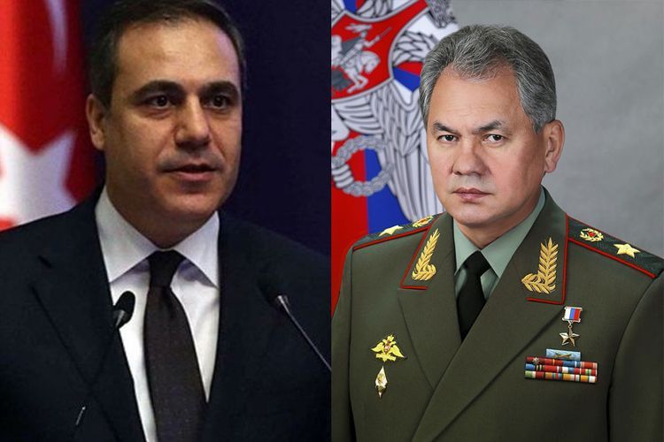  Russian Defence Minister holds telephone talks with Turkish national intelligence chief 