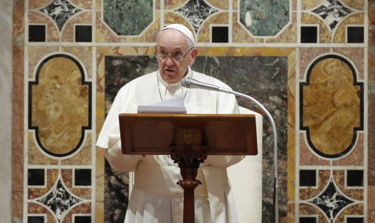 Pope warns of risks from US-Iran tensions in policy speech