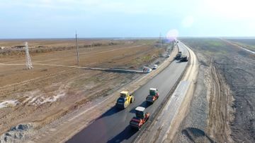 Bəhrəmtəpə-Biləsuvar avtomobil yolu yenidən qurulur - FOTO
