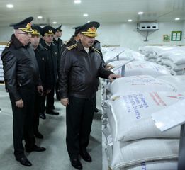 Müdafiə Nazirliyinin Maddi-Texniki Təminat Baş İdarəsinin yeni ərzaq anbarlarının açılışı olub