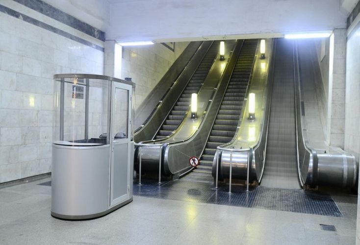 "Həzi Aslanov" metrostansiyasında təmir olunan eskalator mayda istifadəyə veriləcək