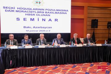 Parlament seçkilərilə əlaqədar müraciətlərə baxılmasına həsr olunan seminar keçirilib