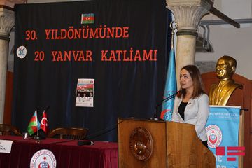 İstanbulda 20 Yanvar şəhidləri yad edilib - FOTO