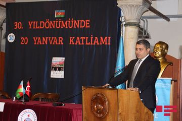 İstanbulda 20 Yanvar şəhidləri yad edilib - FOTO