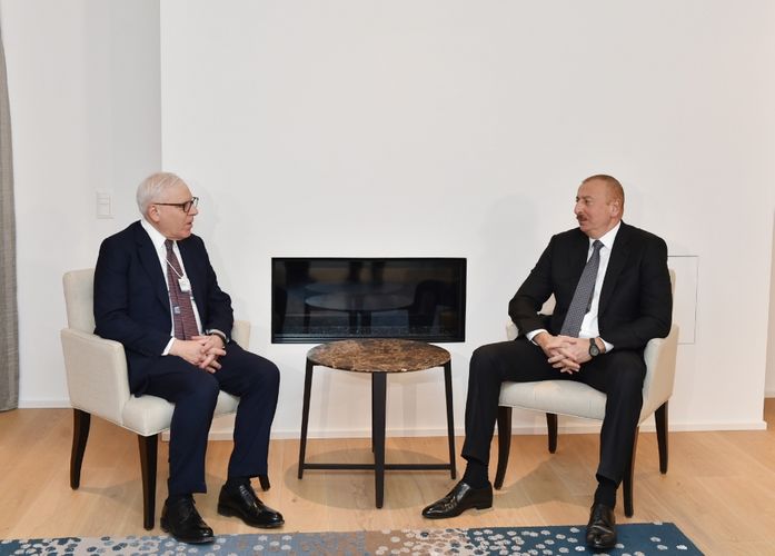 President Ilham Aliyev met with founder and Co-Executive Chairman of Carlyle Group in Davos