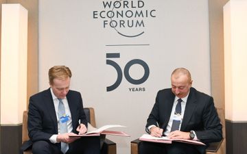 Dünya İqtisadi Forumunun Azərbaycanda regional mərkəzinin yaradılması haqqında niyyət protokolu imzalanıb
