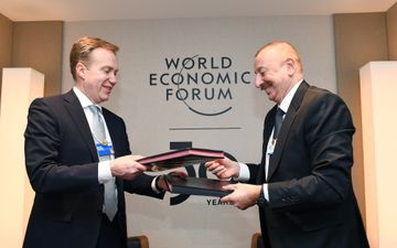 Dünya İqtisadi Forumunun Azərbaycanda regional mərkəzinin yaradılması haqqında niyyət protokolu imzalanıb