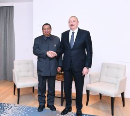 Davosda Prezident İlham Əliyev ilə OPEC-in baş katibi Məhəmməd Barkindonun görüşü olub