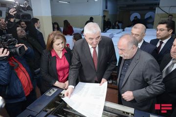 Növbədənkənar parlament seçkiləri ilə əlaqədar seçki bülletenlərinin çapına başlanılıb