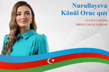 ® 24 saylı Nizami 1-ci seçki dairəsindən parlament seçkilərində namizədliyini ilk dəfə irəli sürən Könül Nurullayevanı yaxından tanıyaq! 