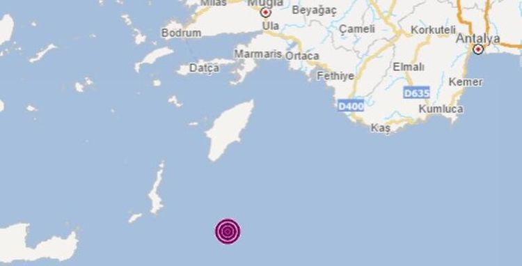 У побережья Турции произошло землетрясение магнитудой 5,4