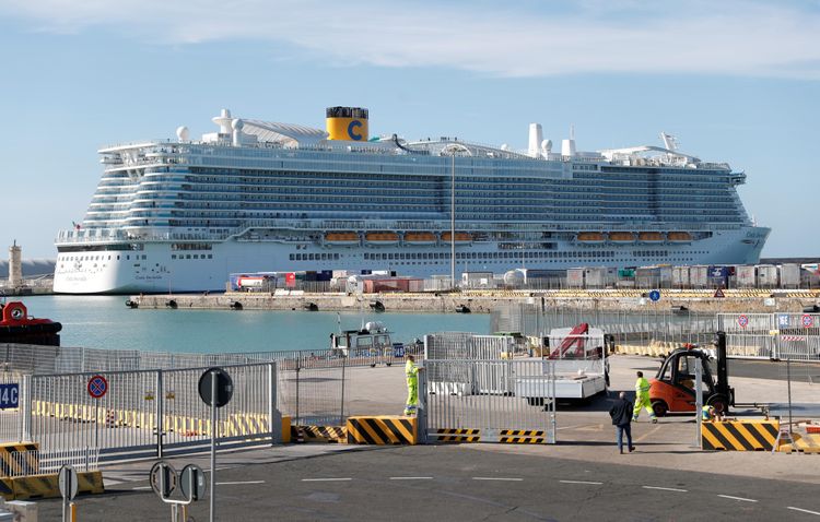 Thousands kept onboard Italian cruise ship as passenger tested for coronavirus