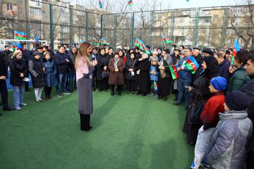® Könül Nurullayeva Qarabağ müharibəsi əlilləri, veteranları, şəhid ailələri  və Çernobıl əlilləri ilə görüşlər keçirib