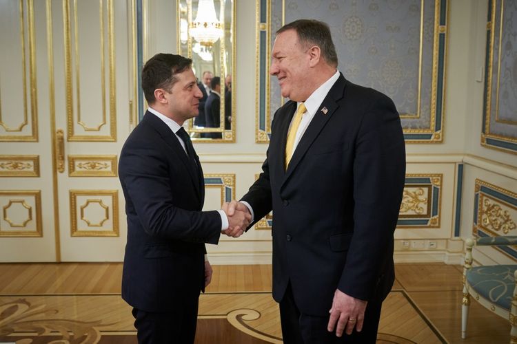 President of Ukraine has a meeting with the US Secretary of State