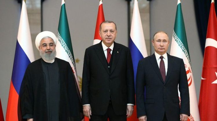 Rusiya, Türkiyə və İran prezidentlərinin videokonfrans formatında üçtərəfli görüşü başlayıb