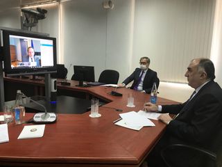 Elmar Məmmədyarov Aİ komissarı Oliver Varhelyi ilə videokonfrans formatında görüş keçirib