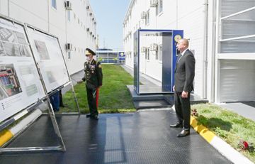 Prezident İlham Əliyev və Mehriban Əliyeva Bakıda modul tipli hospitalın açılışında iştirak ediblər  - YENİLƏNİB - 1