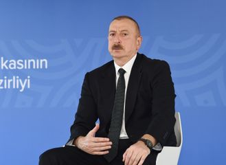 Prezident İlham Əliyev və Mehriban Əliyeva Bakıda modul tipli hospitalın açılışında iştirak ediblər  - YENİLƏNİB - 1