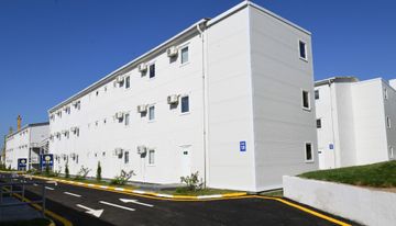 Prezident İlham Əliyev və Mehriban Əliyeva Bakıda modul tipli hospitalın açılışında iştirak ediblər  - YENİLƏNİB - 1