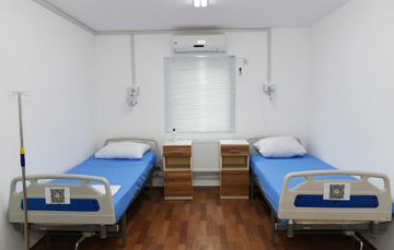 Prezident İlham Əliyev və Mehriban Əliyeva Bakıda modul tipli hospitalın açılışında iştirak ediblər  - YENİLƏNİB - 1