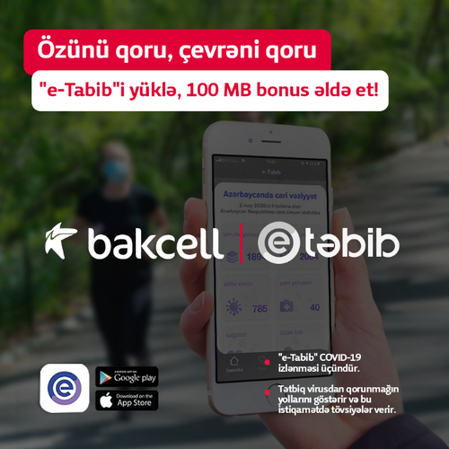  Bakcell сделал бесплатным функционал мобильного приложения «e-Tabib»