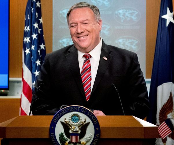 Pompeo called the US a “world leader” in the fight against COVID-19
