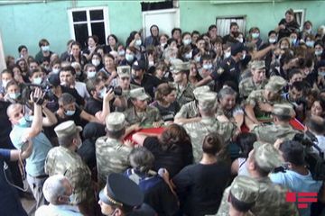 Şəhid Elçin Mustafazadə dəfn olunub