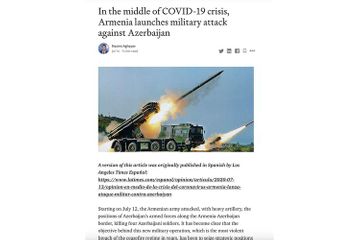 Los Angeles Times опубликовал статью генконсула Азербайджана о последней провокации Армении