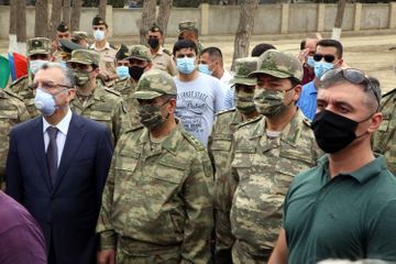 МО: Состоялась церемония прощания с шехидами-офицерами
