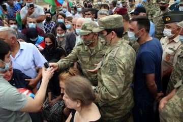 МО: Состоялась церемония прощания с шехидами-офицерами