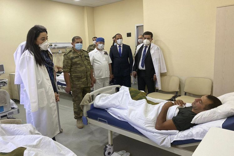 Azerbaijani Ombudsman visits servicemen injured in battles in the Tovuz direction