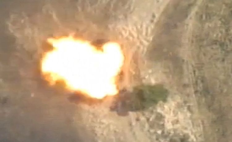 MoD: Enemy’s vehicle was destroyed by the accurate fire - VIDEO