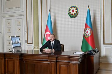 Президент Ильхам Алиев принял в формате видеоконференции Джейхуна Байрамова в связи с назначением главой МИД - ОБНОВЛЕНО