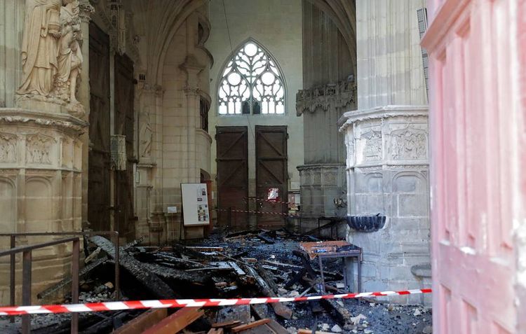 French authorities open criminal investigation into Nantes cathedral fire