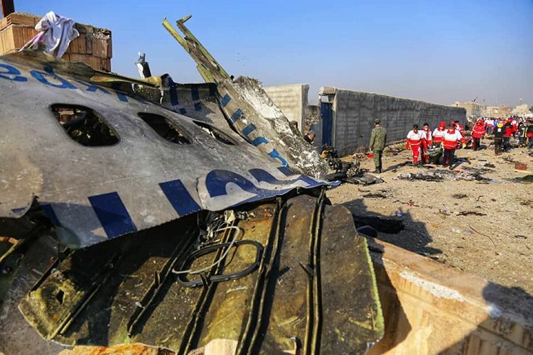 Iran sends crashed Ukrainian jet